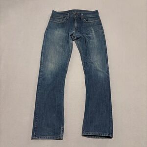 Levi’s 514 Men’s Jeans 31x32 Blue Denim Straight Fit Grunge Faded Casual Spring